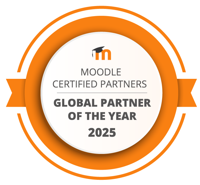eLeDia ist 2025 als Global Partner of the Year von Moodle ausgezeichnet